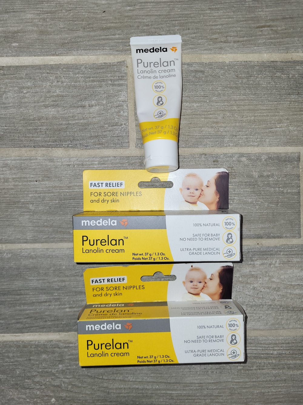 Medela Purelan Lanolin Cream — Yellow - Bundle Of 3